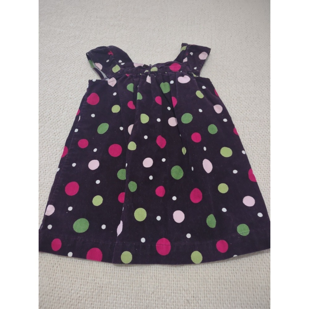 Gymboree Pups & Kisses polka dot Corduroy Dress‎ 3T Casual Spring Summer